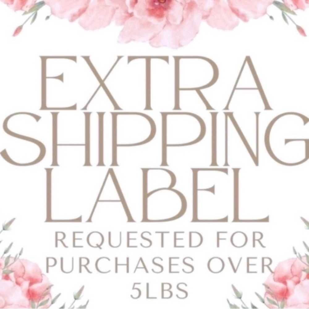 Extra Shipping Label for Purchases Over 5lbs